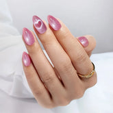 Dreamy Pink Almond Nails Nail Pop Studio